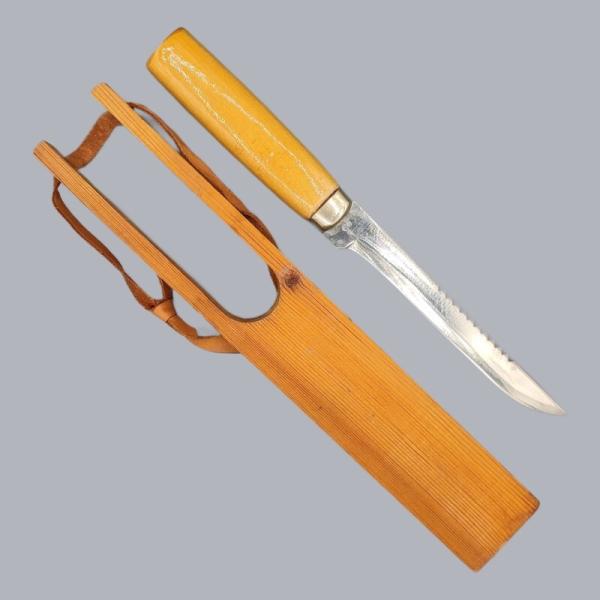 Vintage 1970s Finnish Fishing Filleting Puukko Knife by Iisakki Järvenpää #B070 Vintage 1970s Finnish Fishing Filleting Puukko Knife by Iisakki Järvenpää #B070