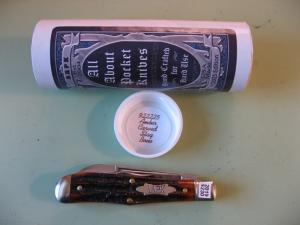 GREAT EASTERN TIDIOUTE 922225 EUREKA JACK AMBER CARVED STAG BONE SFO