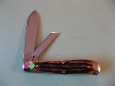 GREAT EASTERN TIDIOUTE 922225 EUREKA JACK AMBER CARVED STAG BONE SFO