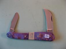   DANIELS FAMILY KNIFE BRANDS-TITUSVILLE CUTLERY-ROOSTER COMB-PURPLE MAPLE BURL
