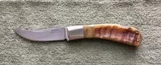 Custom Bill Simons Ram Horn Lock Back Knife Mint