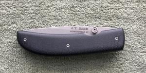 Custom A T Barr Tactical Liner Lock Knife Mint