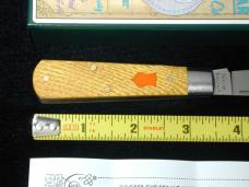 Dollar Knife Co. Osage Orange Wood With Orange Shield Jack Knife NIB from Cooper Cutlery USA OO-OS