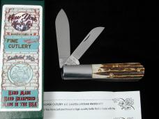 New York Knife Co Genuine Stag Matteawan Barlow Knife By Cooper Cutlery M2506-S USA Made  