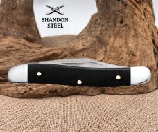 CASE XX USA BLACK SYNTHETIC SMOOTH MEDIUM 2 BLADE JACK POCKET KNIFE 00220 NIB