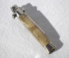 FRANK BELTRAME 9" BEAUTIFUL HONEY HORN SCALES DAGGER BLADE ITALIAN STILETTO MANIAGO ITALY