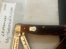 (RED) SPECIAL MADE BONE CASE CONGRESS MINT DEEP ETCHED ALL BLADES