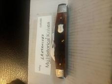 (RED) SPECIAL MADE BONE CASE CONGRESS MINT DEEP ETCHED ALL BLADES