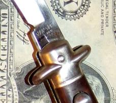Vintage Colonial "SHUR-SNAP" U.S.A. Fishtail Auto Knife