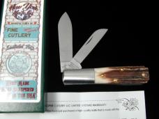 New York Knife Co Genuine Stag Matteawan Barlow Knife By Cooper Cutlery M2506-S USA Made  