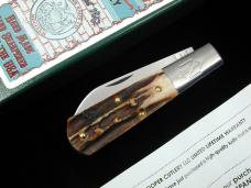 New York Knife Co Genuine Stag Matteawan Barlow Knife By Cooper Cutlery M2506-S USA Made  