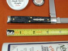 Great Eastern Cutlery GEC Smooth Black Pearl Acrylic Town Physicians Knife NIT USA Made 412226