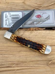 CASE XX ** 2016 ANTIQUE JIGGED BONE PVD COATED BLADE TRAPPERLOCK