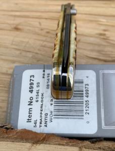CASE XX ** 2016 ANTIQUE JIGGED BONE PVD COATED BLADE TRAPPERLOCK