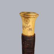 Antique 1920s Sami Knife Unna Niibas Puukko with Reindeer Horn Handle #B067