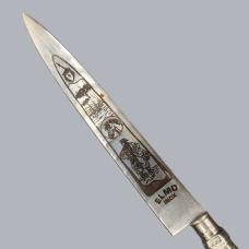 Vintage 1960s Brazilian Gaucho Facon Knife by Elmo Cutlery Inox Blade #B073