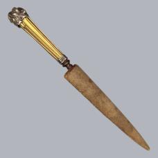 Antique 1750s Italian Genoese Knife Passacorda with Silver Mounts Genoa #A259
