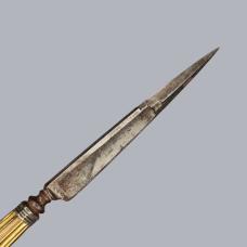 Antique 1750s Italian Genoese Knife Passacorda with Silver Mounts Genoa #A259