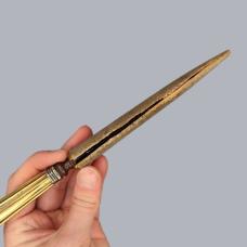 Antique 1750s Italian Genoese Knife Passacorda with Silver Mounts Genoa #A259