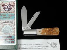 New York Knife Co Genuine Stag Matteawan Barlow Knife By Cooper Cutlery M2506-S USA Made  