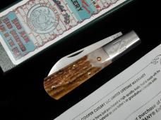 New York Knife Co Genuine Stag Matteawan Barlow Knife By Cooper Cutlery M2506-S USA Made  