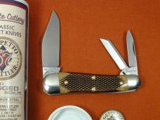 Great Eastern Cutlery GEC Chocolate Checkered Richlite Geppetto Whittler Knife NIT 571326 Made USA