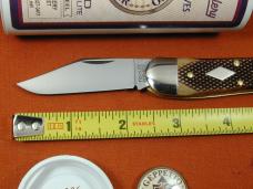 Great Eastern Cutlery GEC Chocolate Checkered Richlite Geppetto Whittler Knife NIT 571326 Made USA