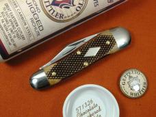 Great Eastern Cutlery GEC Chocolate Checkered Richlite Geppetto Whittler Knife NIT 571326 Made USA