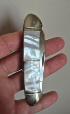3 5/8"Rough Rider Canoe Knife, RR231, Nice Peral Handles