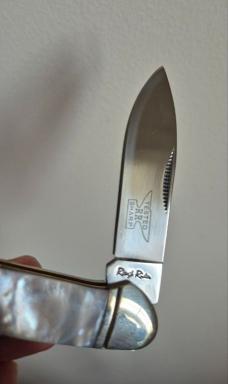 3 5/8"Rough Rider Canoe Knife, RR231, Nice Peral Handles