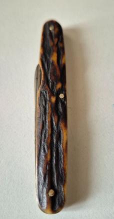 3 1/4" Vintage Garrett Strand 2-Blade Pen Knife, Very nice Stag Handles, Sheffield
