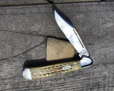 Case XX 1998 Mini Copperlock Green Pocket Worn Jig 1st Production Year Nice!