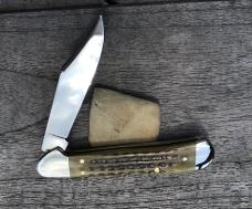 Case XX 1998 Mini Copperlock Green Pocket Worn Jig 1st Production Year Nice!