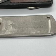 Never worn Gerber belt buckle knife wood vintage 
