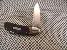 SCHRADE OLD TIMER 51OT "BIG TIMER" VINTAGE U.S.A MADE CARBON STEEL LOCKBACK POCKET KNIFE & SHEATH