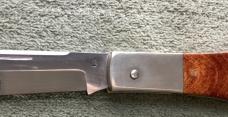 Custom Vintage Lowell Oyster Daddy Barlow Knife Mint