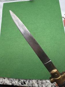 Vintage 15” brass and wood picklock 