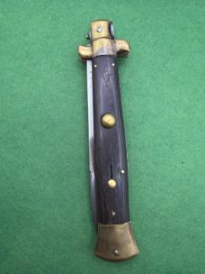 Vintage 15” brass and wood picklock 