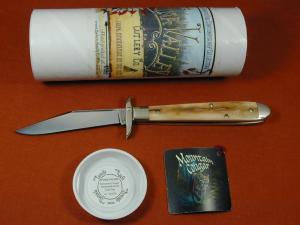 Tuna Valley Cutlery Mammoth Ivory Mountain Cougar Swing Guard Knife Rare 1 of 15 COA Made USA