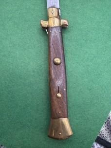 Vintage Brass and Wood 15” Stiletto