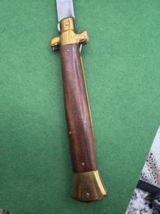 Vintage Brass and Wood 15” Stiletto