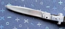 Vintage Mexican Picklock Switchblade Knife, Nice Horn Scales