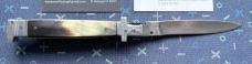 Vintage Mexican Picklock Switchblade Knife, Nice Horn Scales