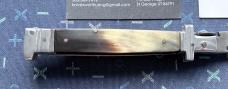 Vintage Mexican Picklock Switchblade Knife, Nice Horn Scales