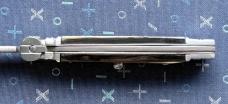 Vintage Mexican Picklock Switchblade Knife, Nice Horn Scales