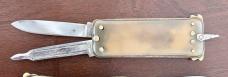 Two Vintage Automatic Opening Lobster Folding Knives, Italy and Germany, Used