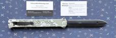 Huge Paragon Camo Estiletto Out The Front (OTF) Switchblade Knife With Original Box, Unused 