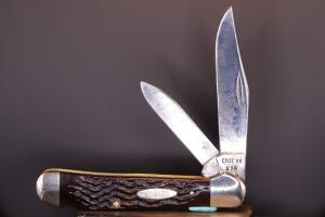 Beautiful Vintage Bone 8 Dot 1980s Case Copperhead