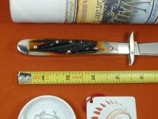 Tuna Valley Cutlery Genuine Amber Stag Mountain Cougar Swing Guard Knife Rare 1 of 30 COA Made USA