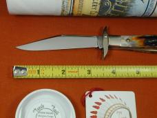 Tuna Valley Cutlery Genuine Amber Stag Mountain Cougar Swing Guard Knife Rare 1 of 30 COA Made USA